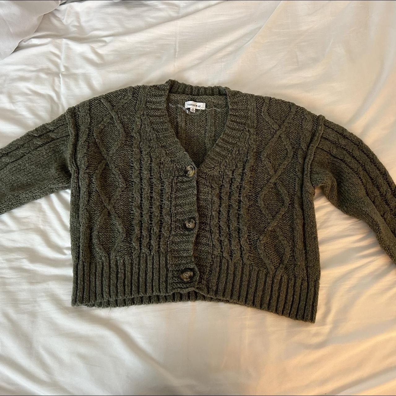 Hooked Up by IOT Women's Green Jumper