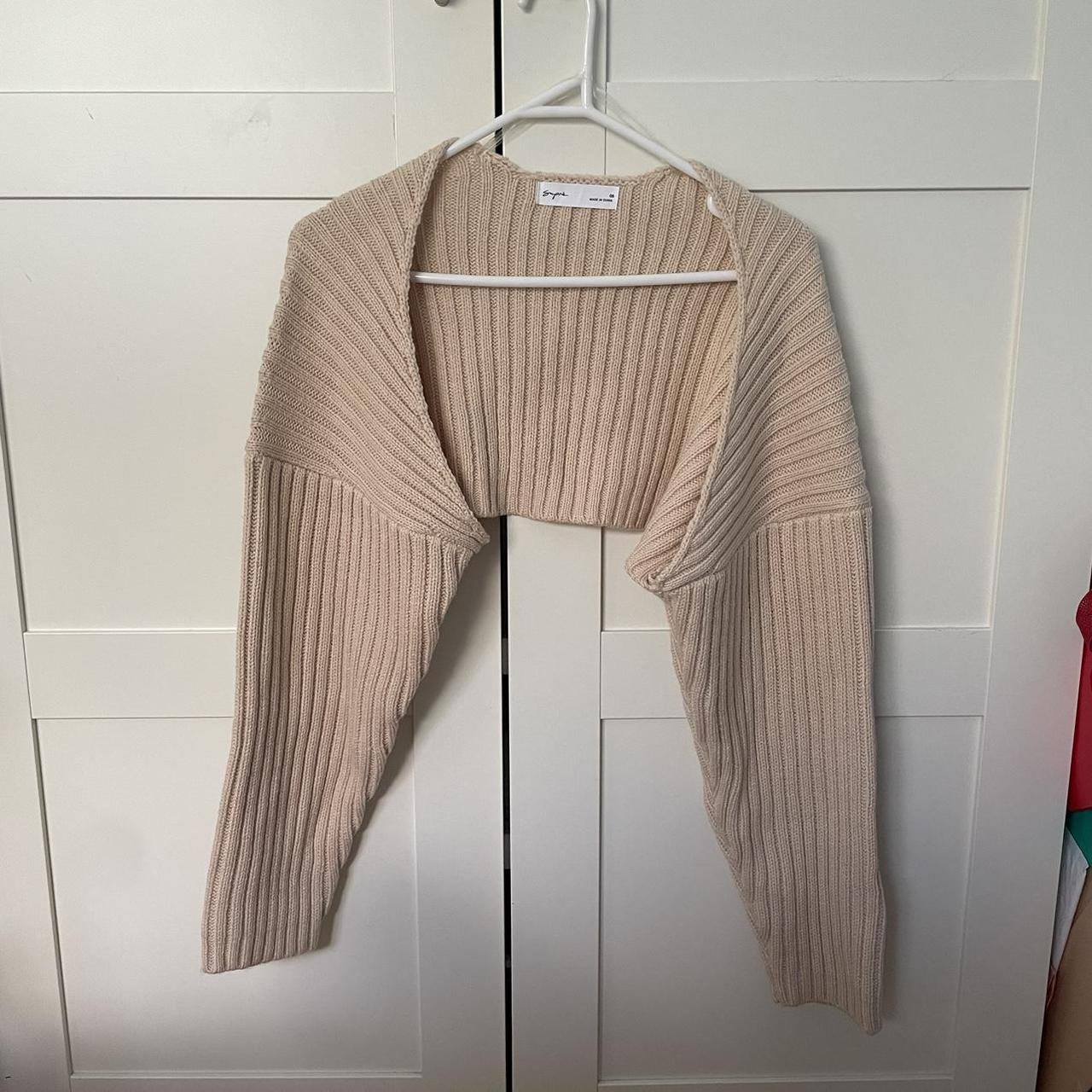 Supre - oversized knit shrug - worn once, perfect... - Depop