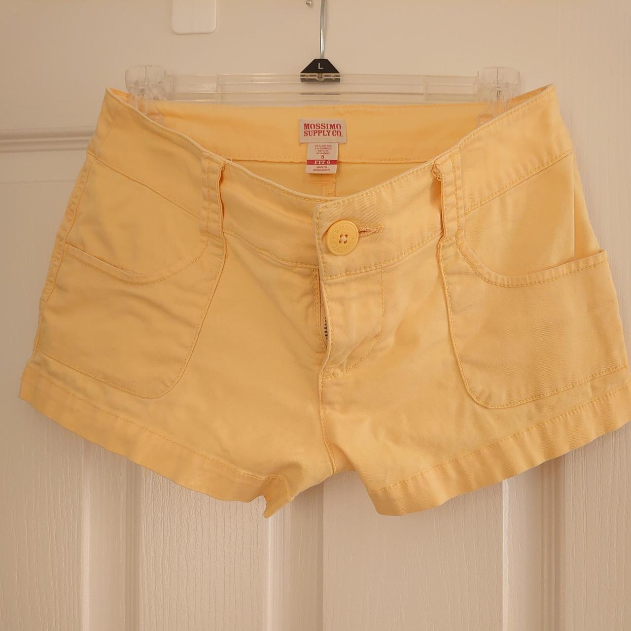 Mossimo Women's Yellow Shorts Depop