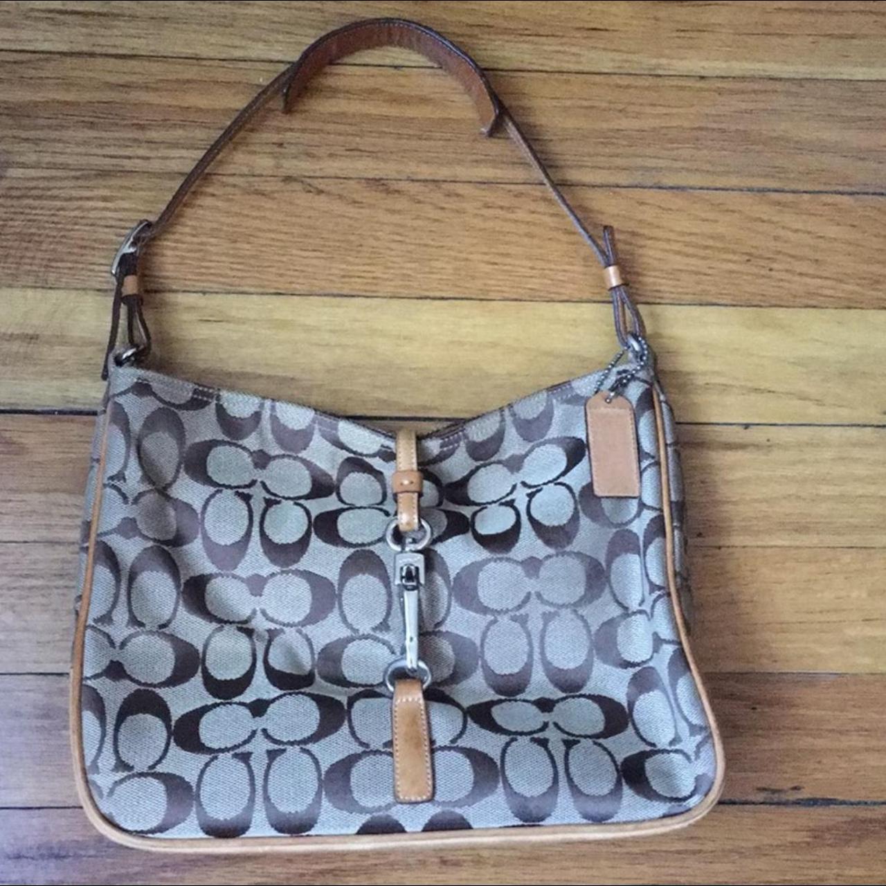 Vintage Coach Monogram Shoulder Bag Classic coach - Depop