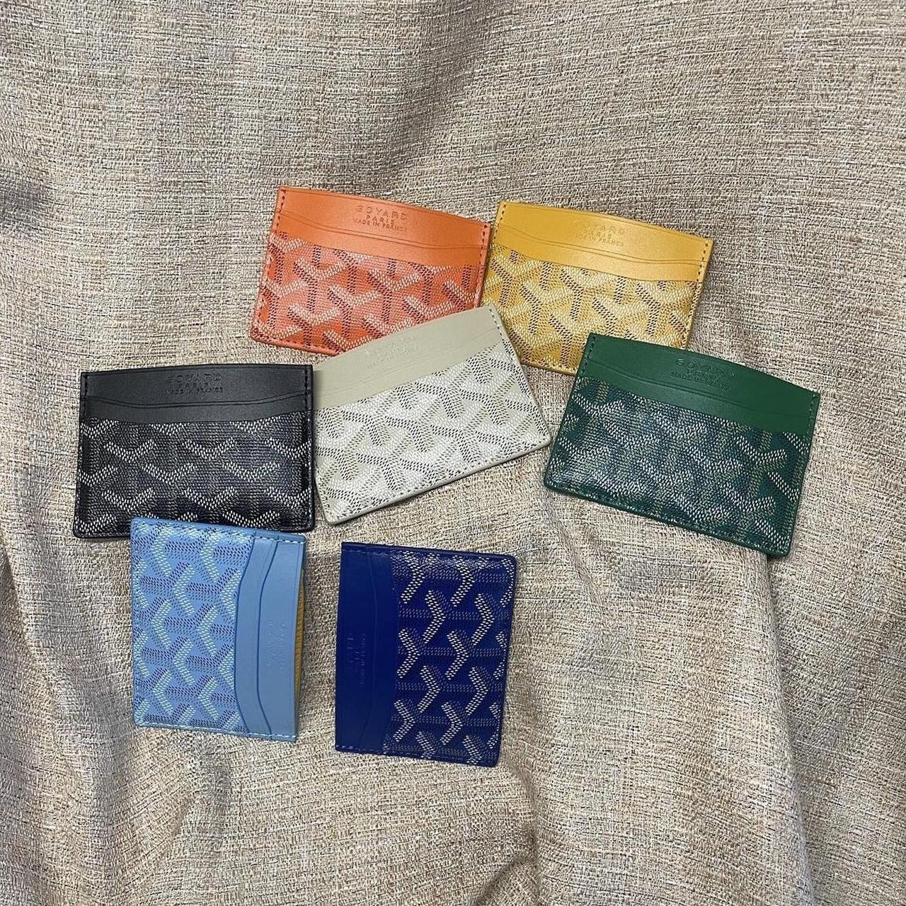 BLUE 🔵 ————— • Custom leather-padded Goyard slides - Depop