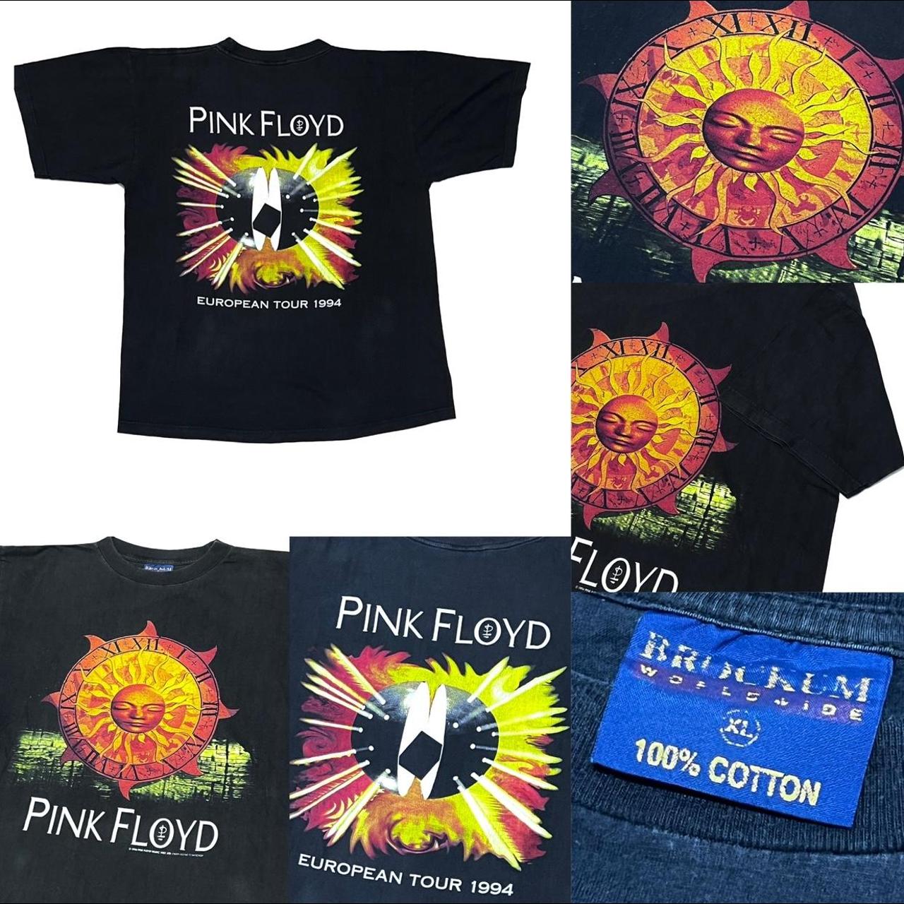 Pink Floyd 1994 Sun Dial North European Tour Black... - Depop