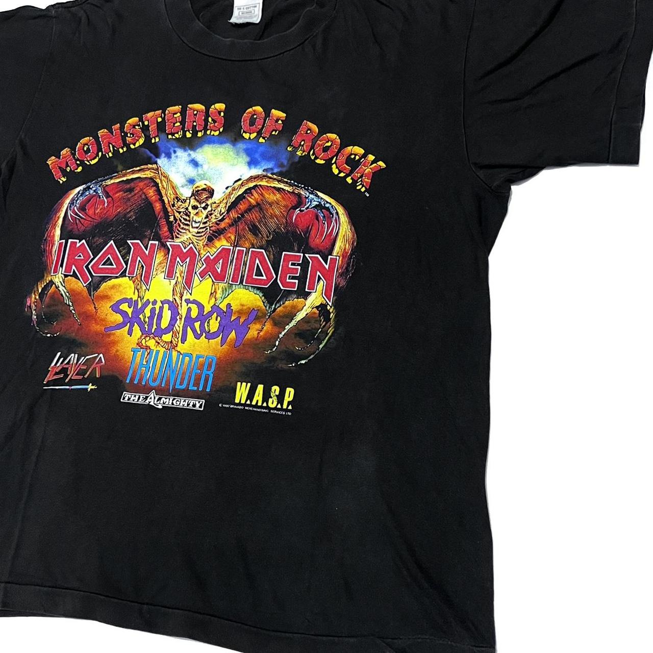 Vintage 1992 Iron Maiden T-Shirt Monsters Of Rock...