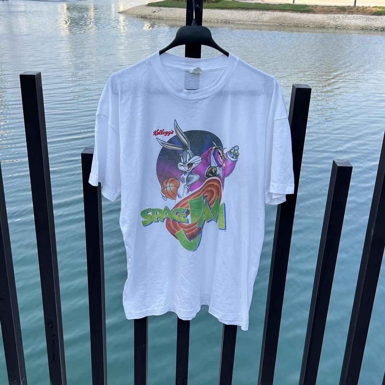 Vintage t-shirt space jam kellogg's 1996 WARNER | Depop