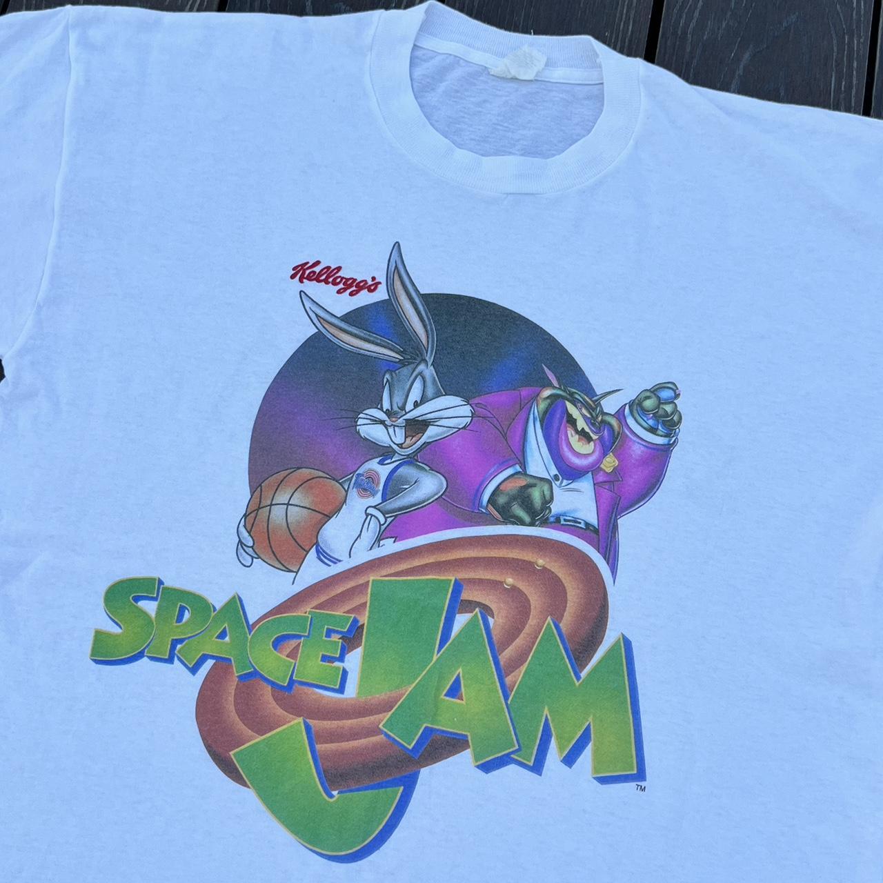 Vintage t-shirt space jam kellogg's 1996 WARNER | Depop