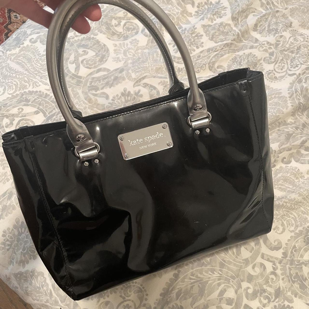 Kate Spade Black Patent Leather Tote Bag