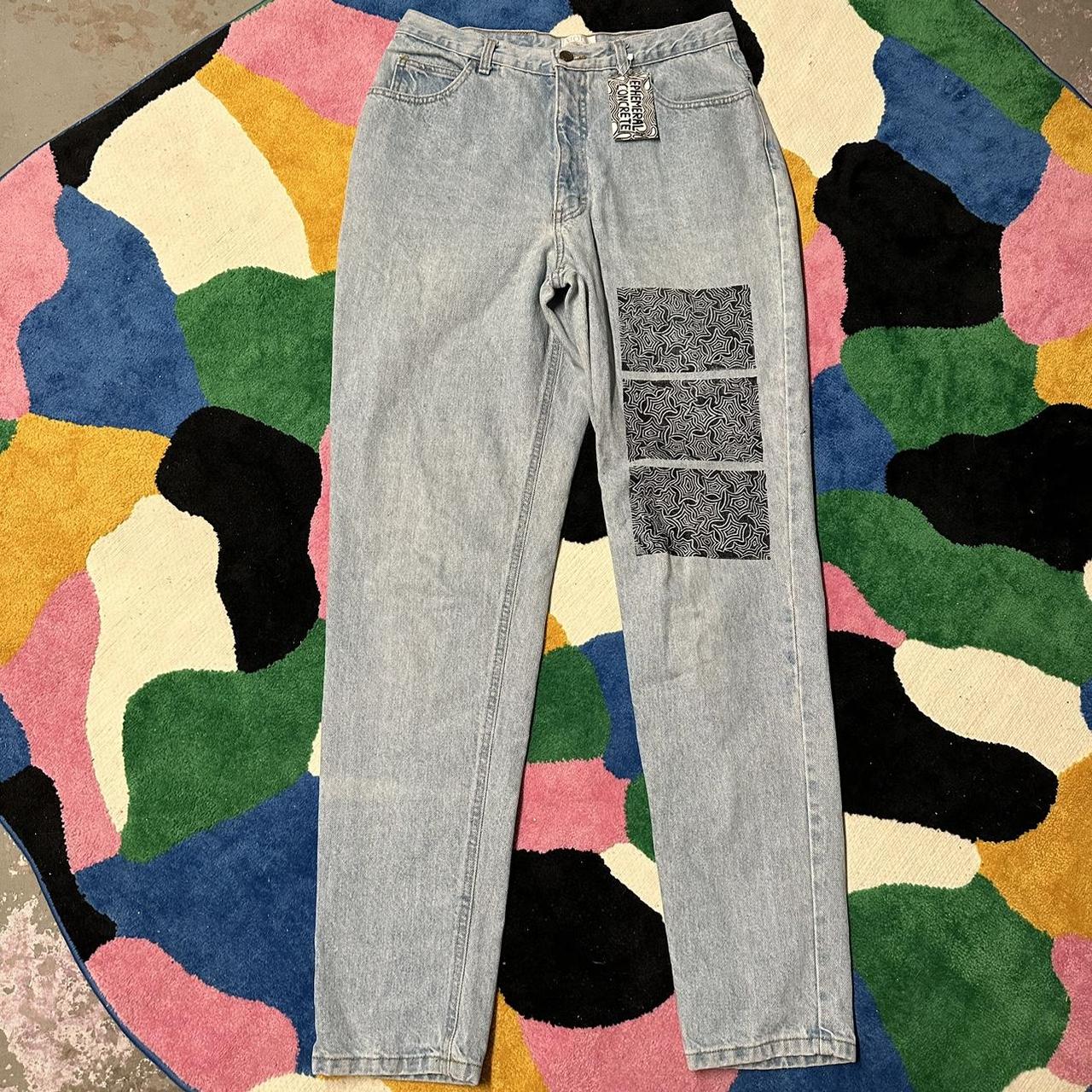 Handmade recycled denim patchwork pants by SilkDenim 1 of a -  日本