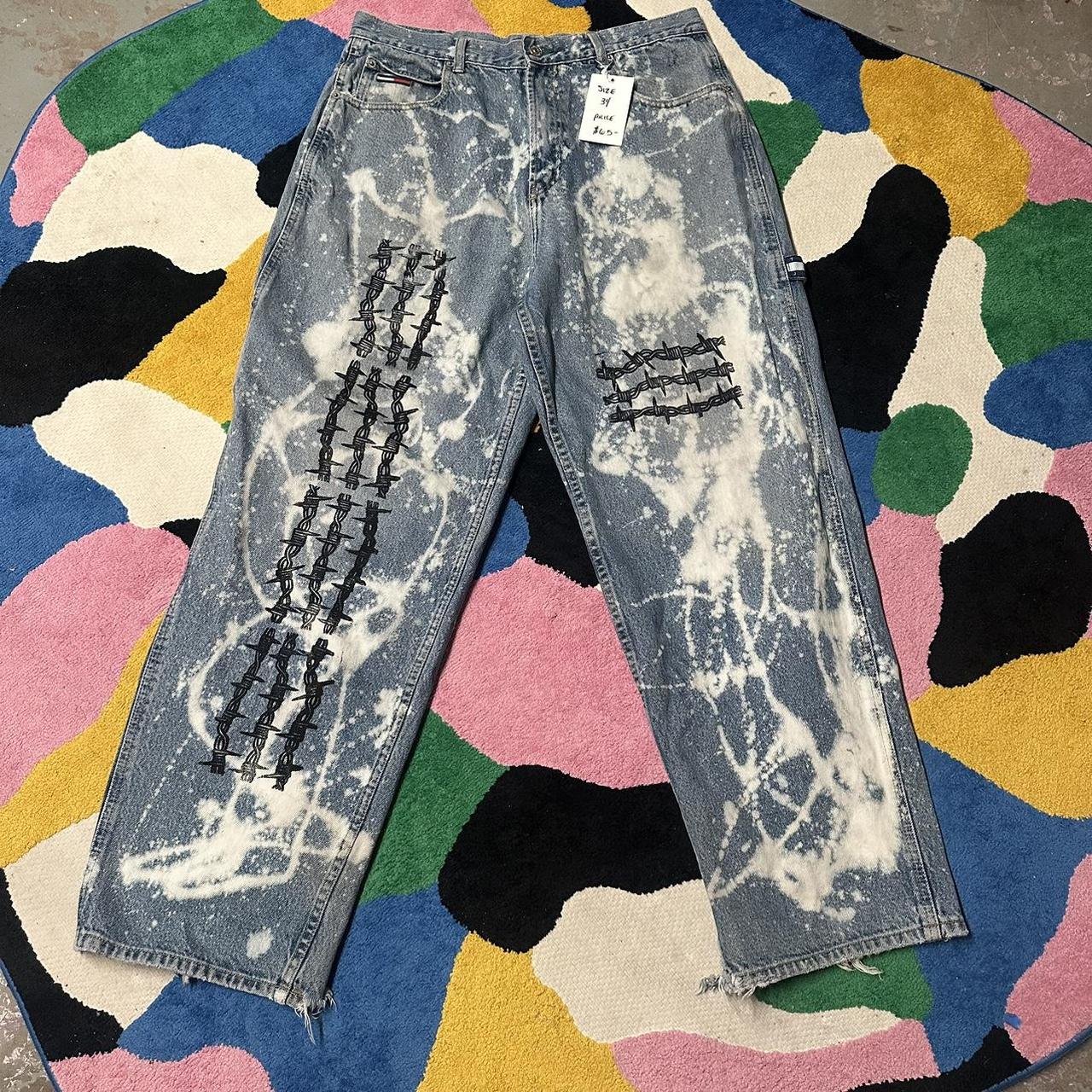 Custom hotsell Upcycled Tommy Hilfiger Jeans