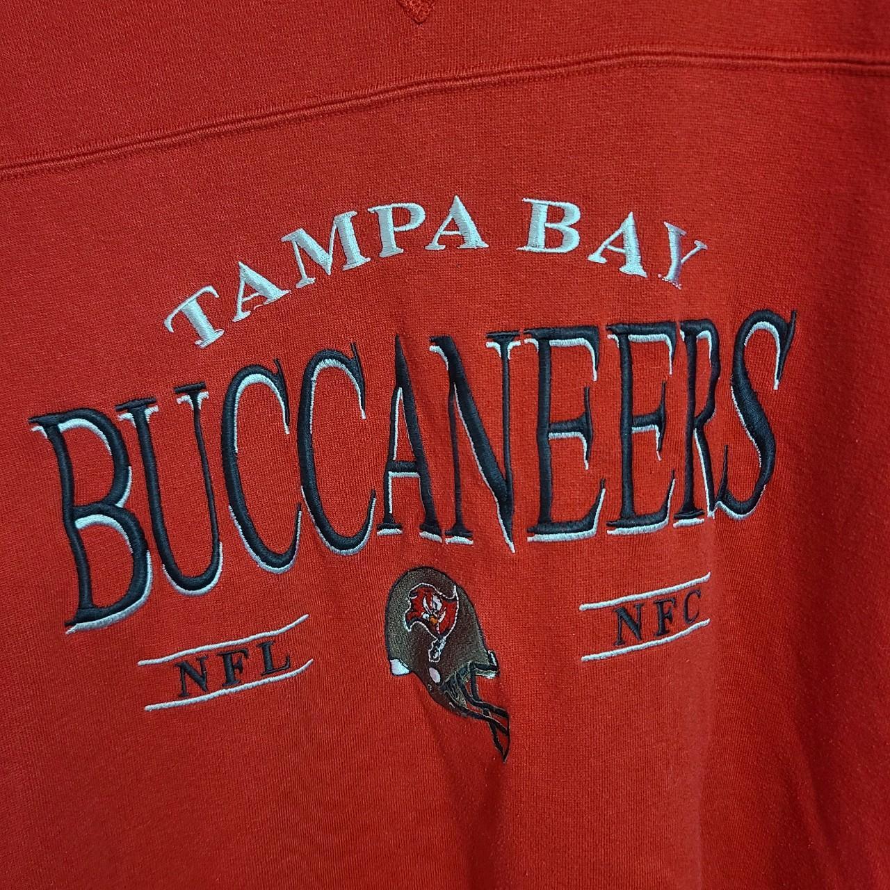 Vintage 90s Lee Sport NFL Tampa Bay Buccaneers Pullover Sweatshirt Men  Large Red