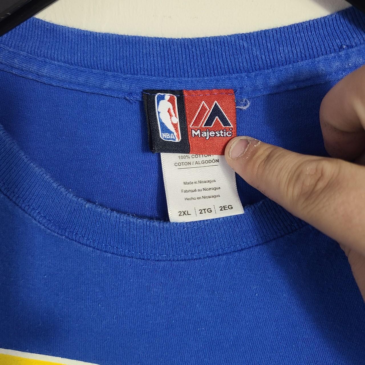 NBA Men's Blue and Yellow T-shirt (3)