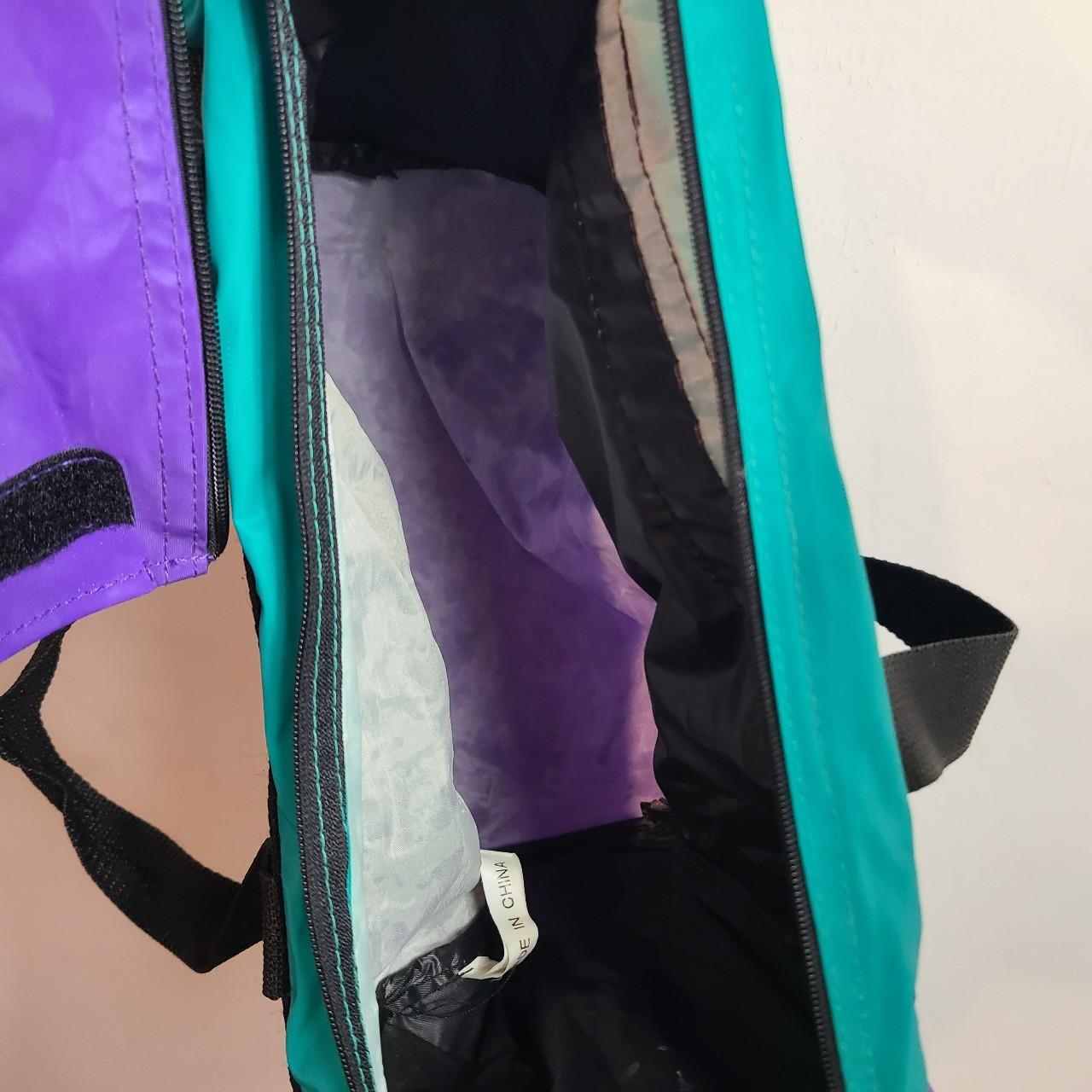 Vintage 90's JCPenney Privilege Black Purple & Teal... Depop