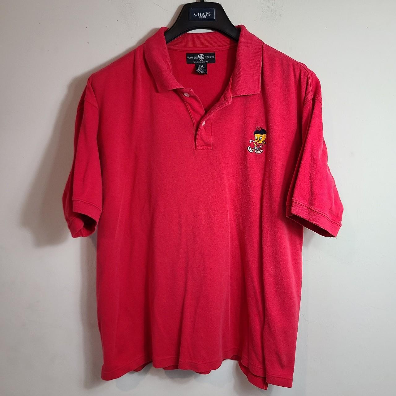 Looney Tunes Men's Red Polo-shirts | Depop