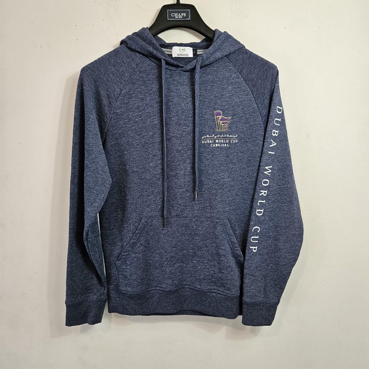 Women's Grey and Blue Hoodie | Depop