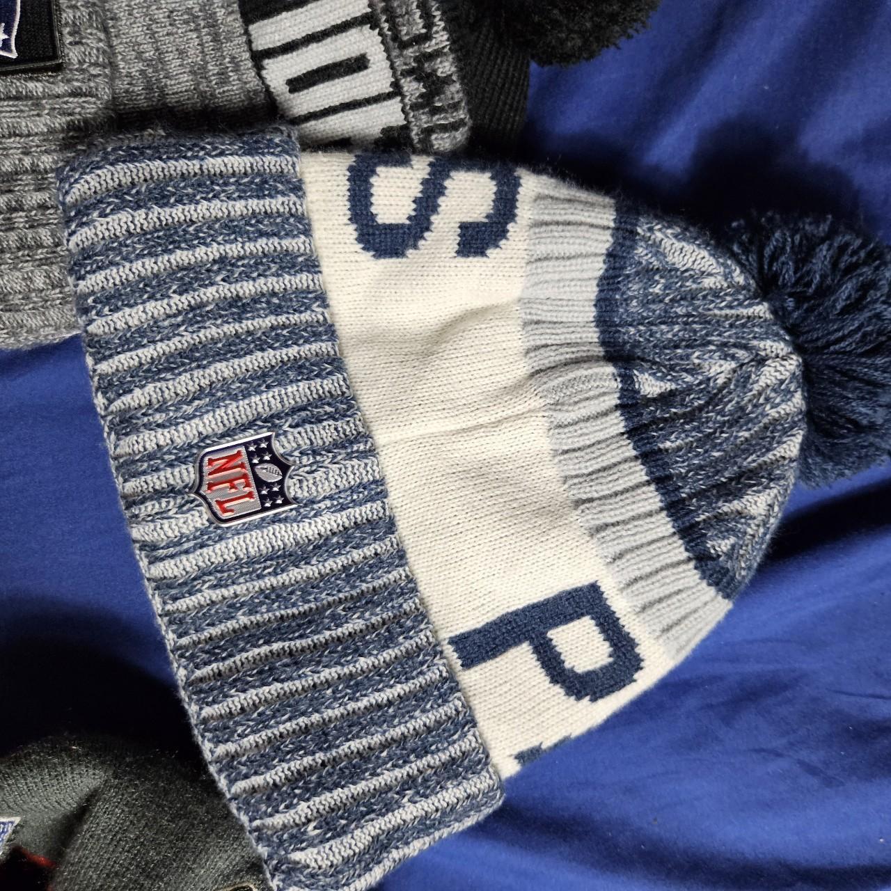 Lot of 3 - New England Patriots Winter Pom Hat 2 are - Depop