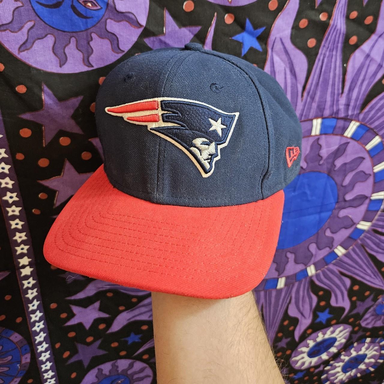 New England Patriots Hat Strapback Cap Vintage 90s - Depop