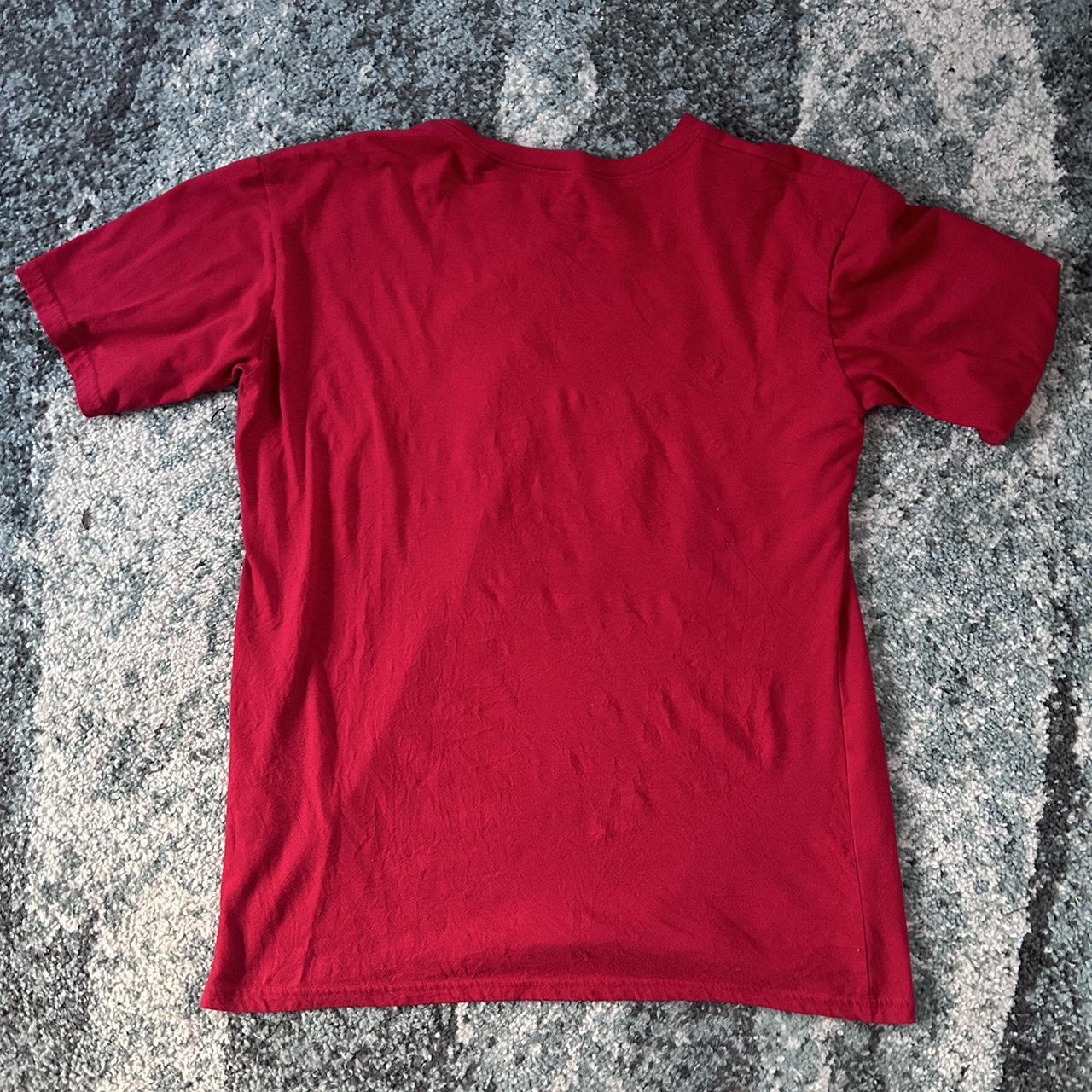 medium red winnie the pooh tshirt #red #graphic... - Depop