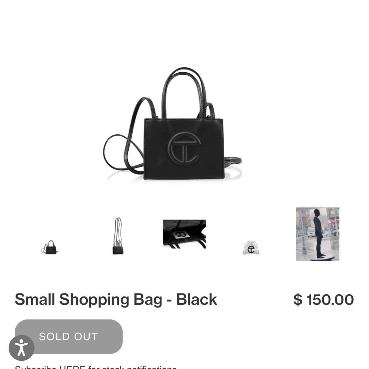 Telfar black bag Sold out Will ship the following... Depop