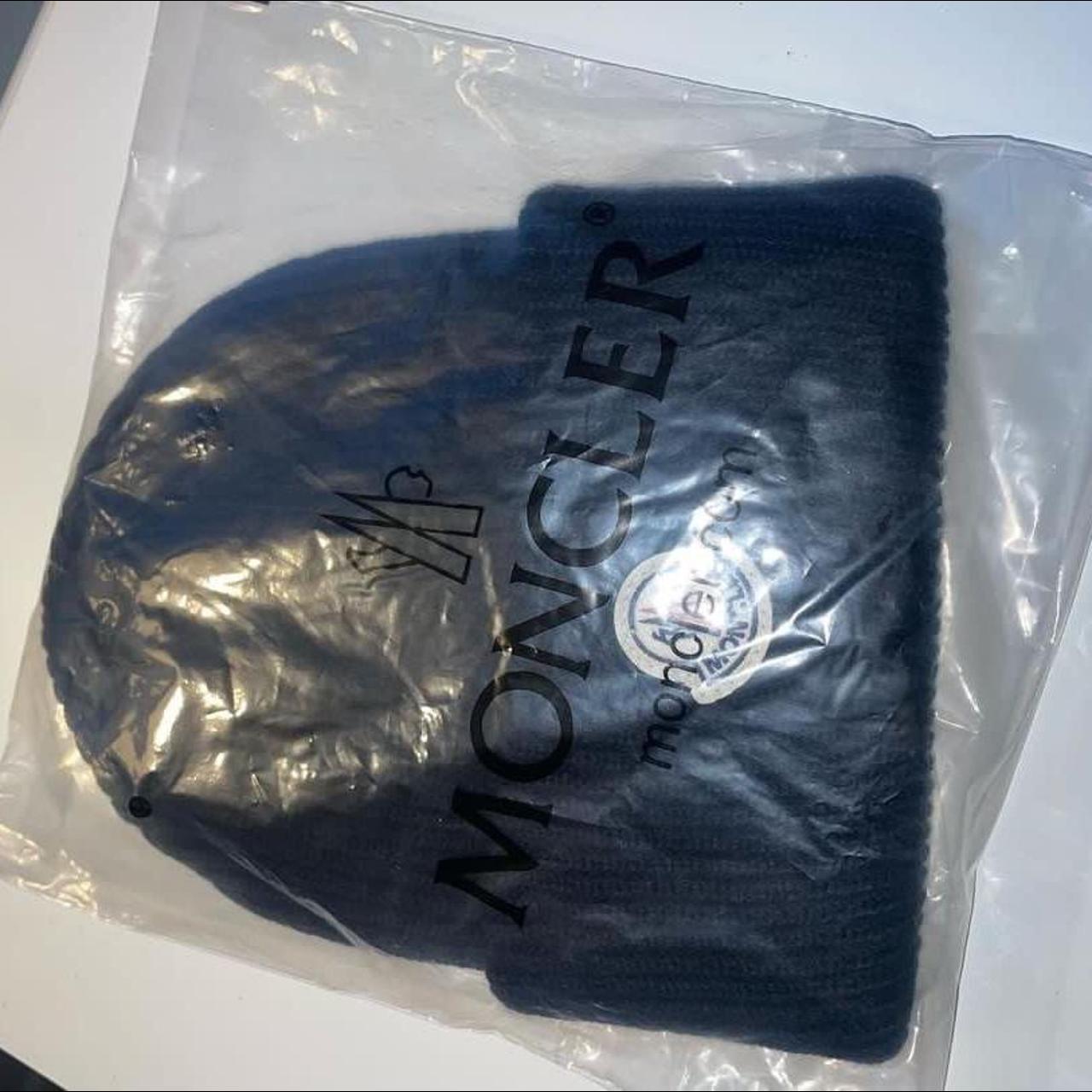 🧢Black moncler beanie! ☑️Brand new in moncler bag and... - Depop