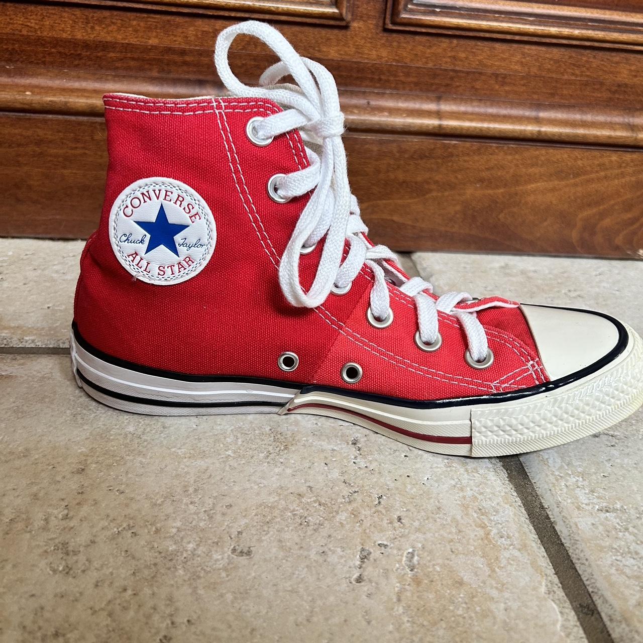 Converse All Star High Tops Old School Split Dye Red