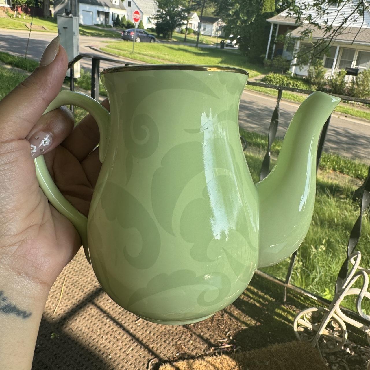 2007 Dayspring Matcha Green Bible Verse Teapot Has... - Depop