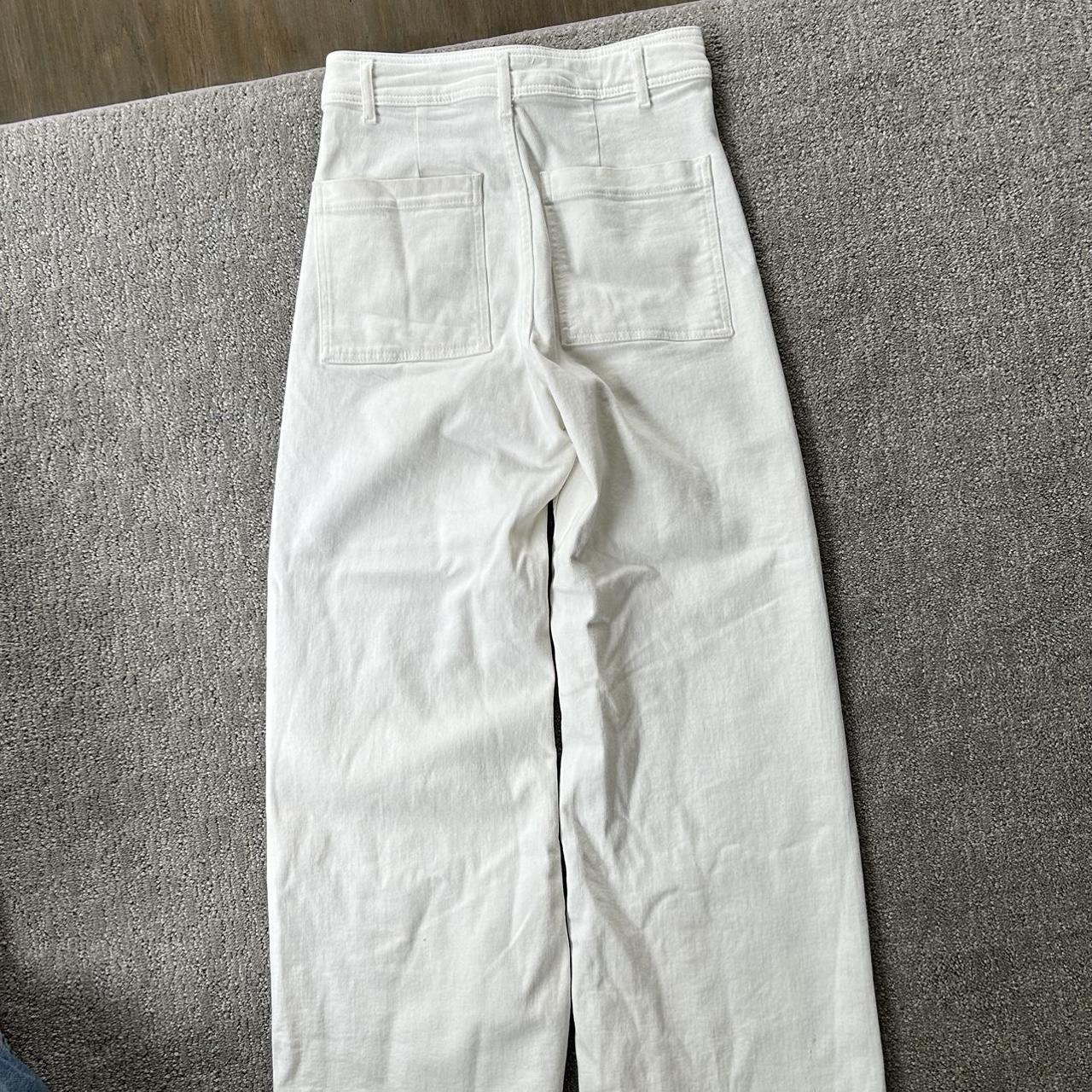 Zara Women's White Jeans | Depop