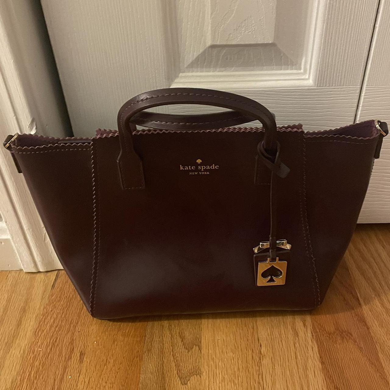 Dark purple kate hot sale spade purse