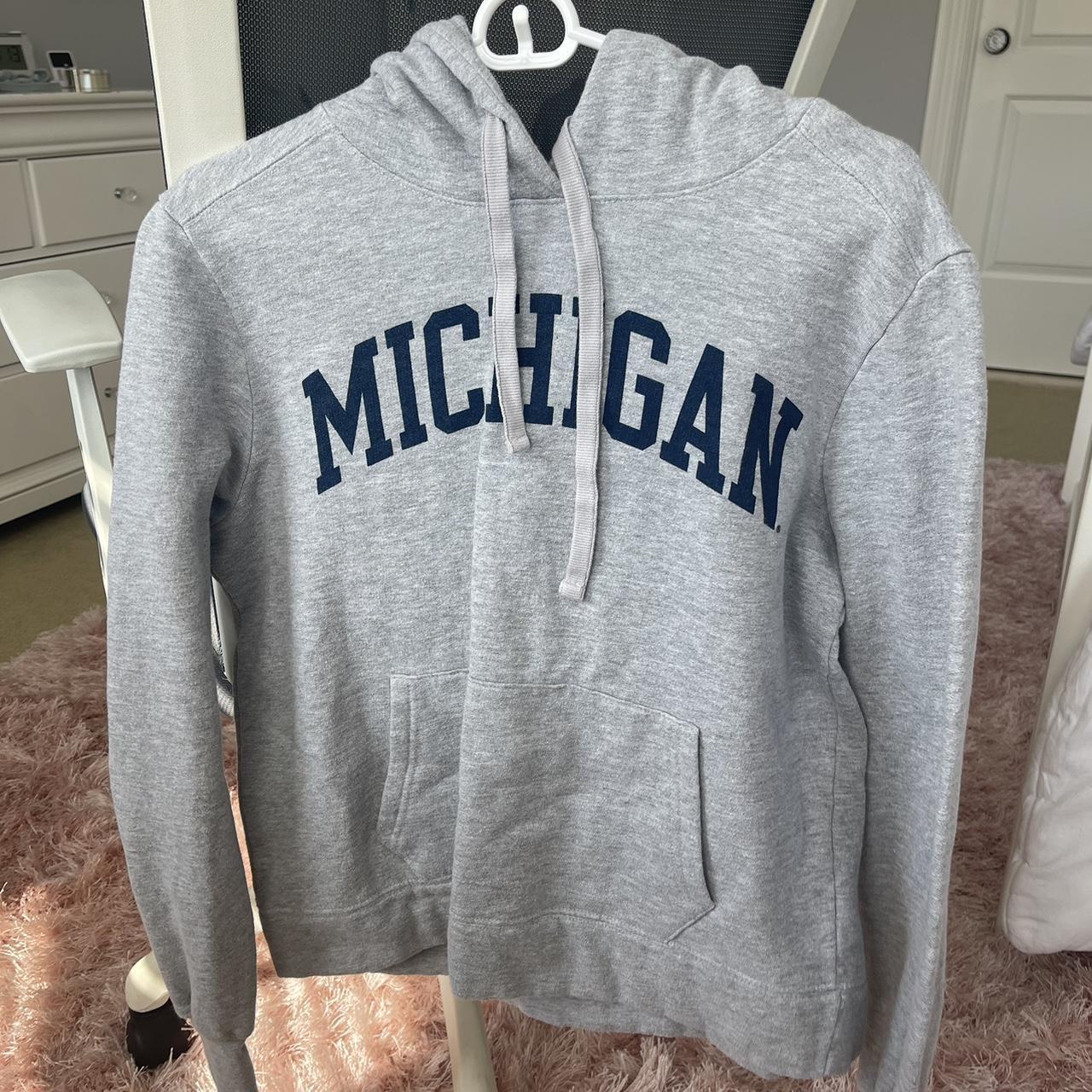University of Michigan gray hoodie • women’s size M - Depop