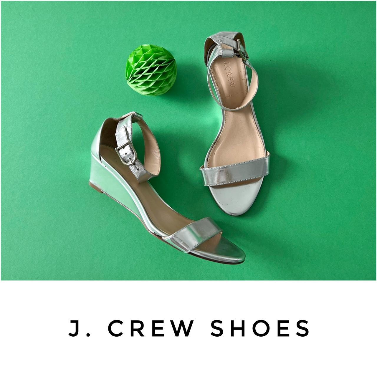 J crew best sale silver shoes