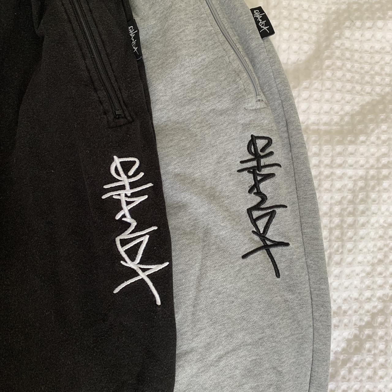 set of two ghanda trackies grey and black... Depop