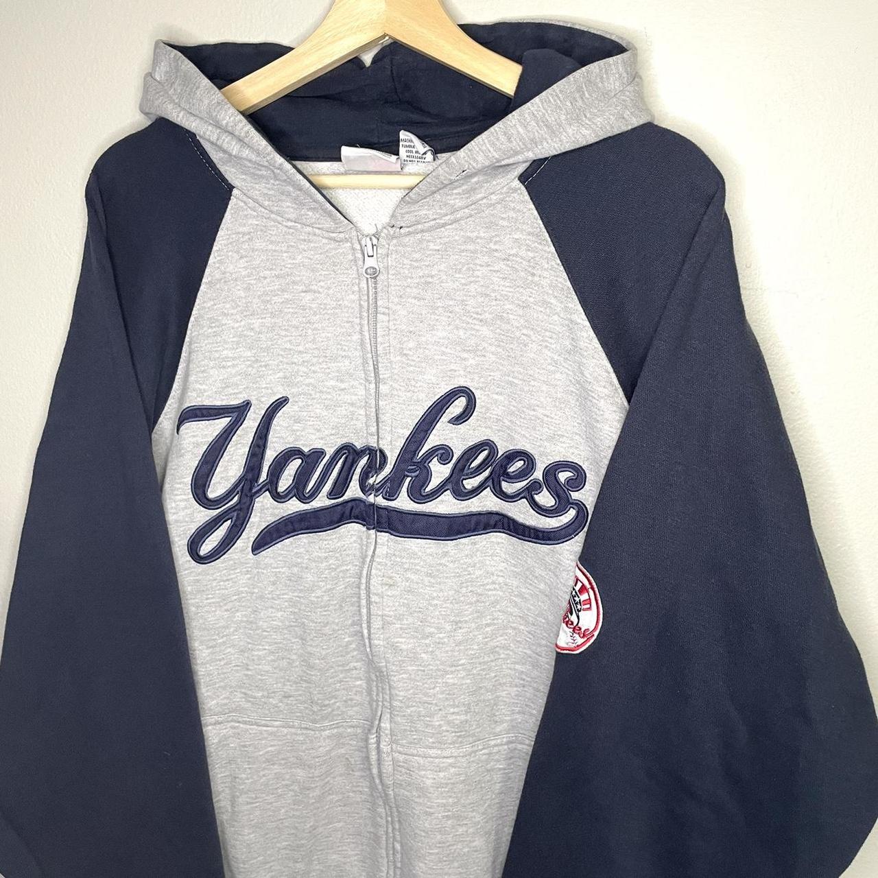 New York Yankees Zip Up Hoodie Size 3x Measures 28... - Depop