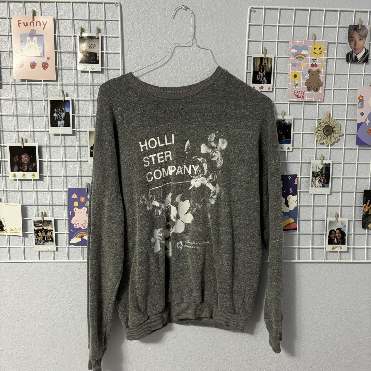 Grey store hollister jumper