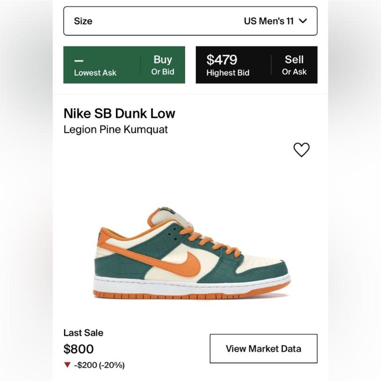 sb dunk legion pine