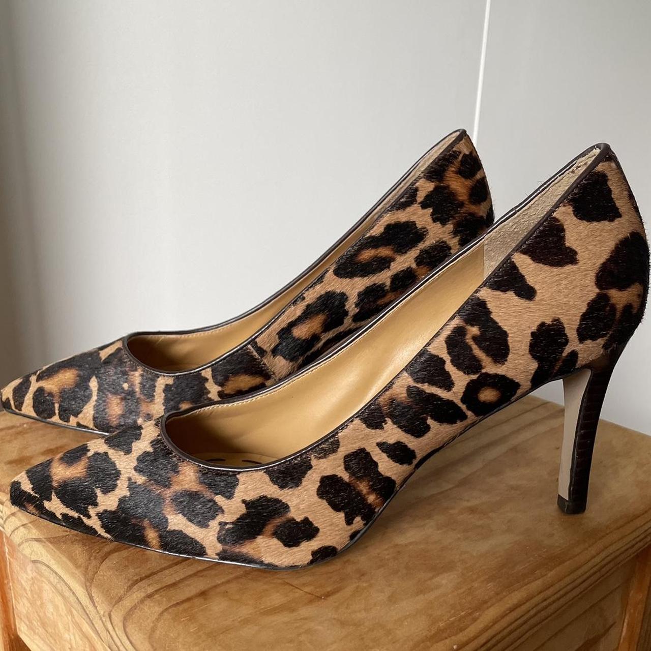 Nine west leopard print heels best sale