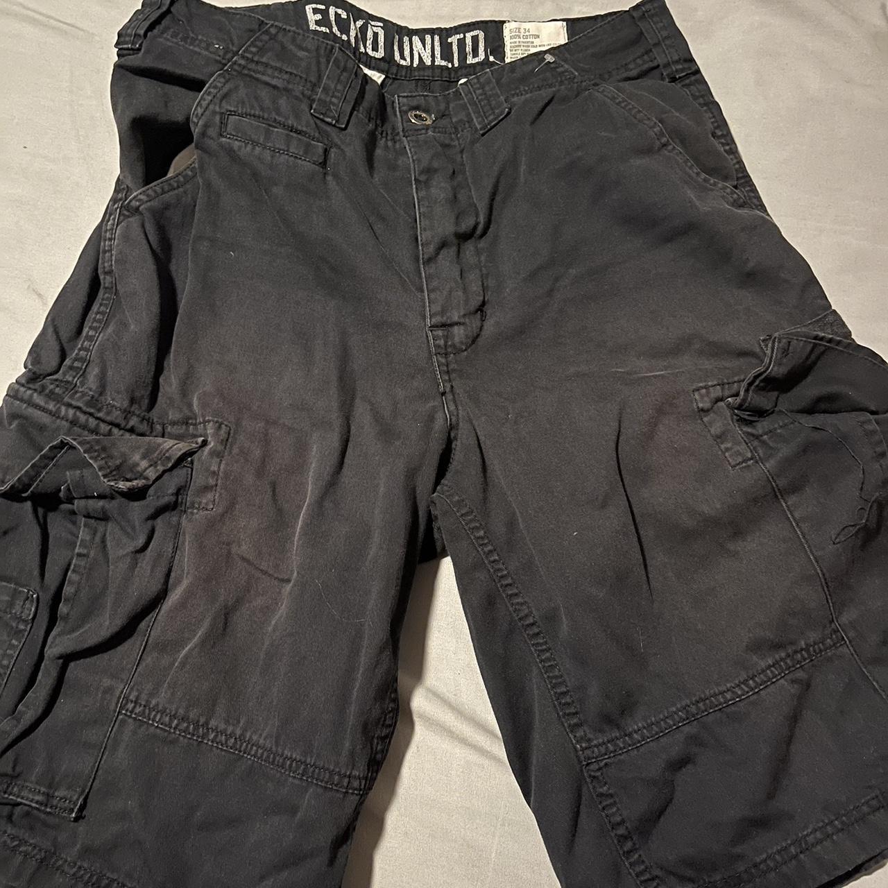 Ecko unltd cargo jorts Message me before... - Depop