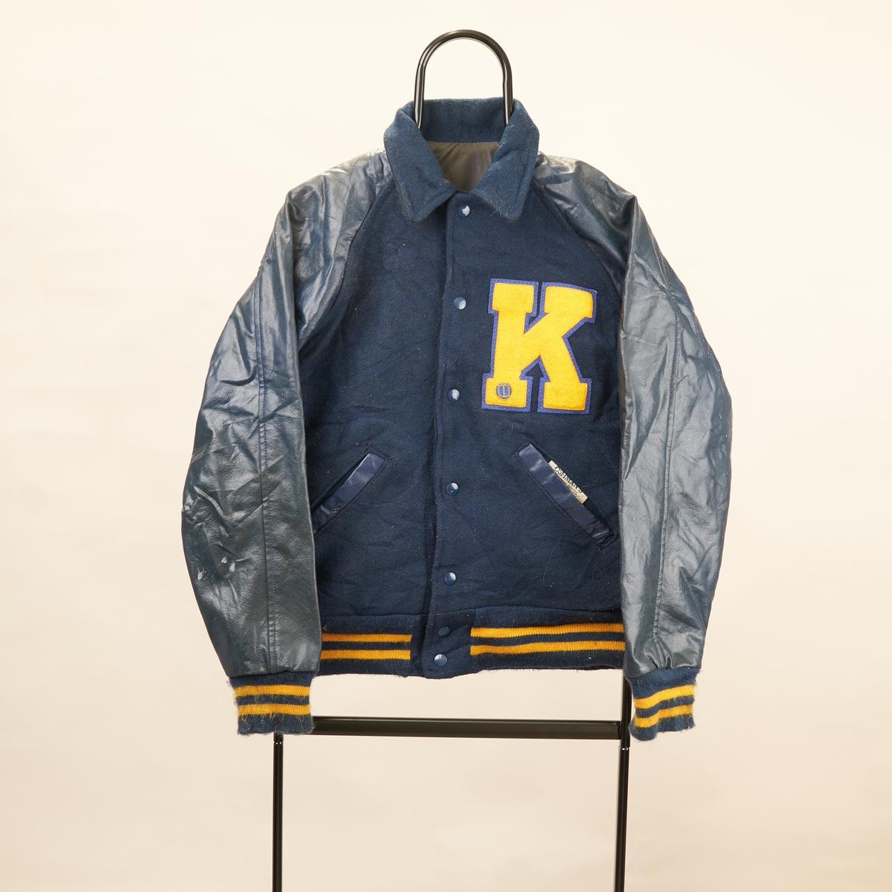 VINTAGE K VARSITY JACKET FREE UK SHIPPING... - Depop