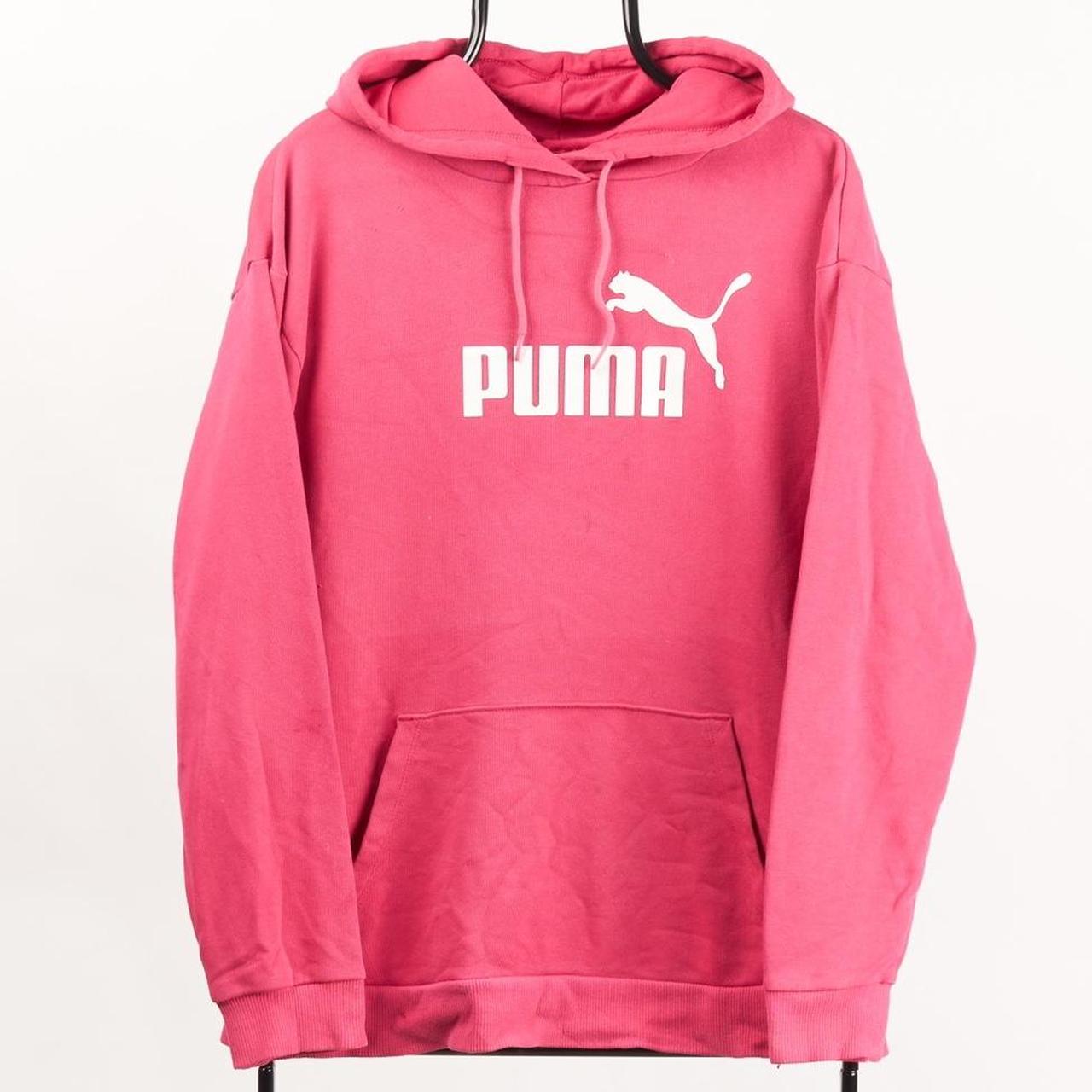 Pink puma hoodie mens best sale