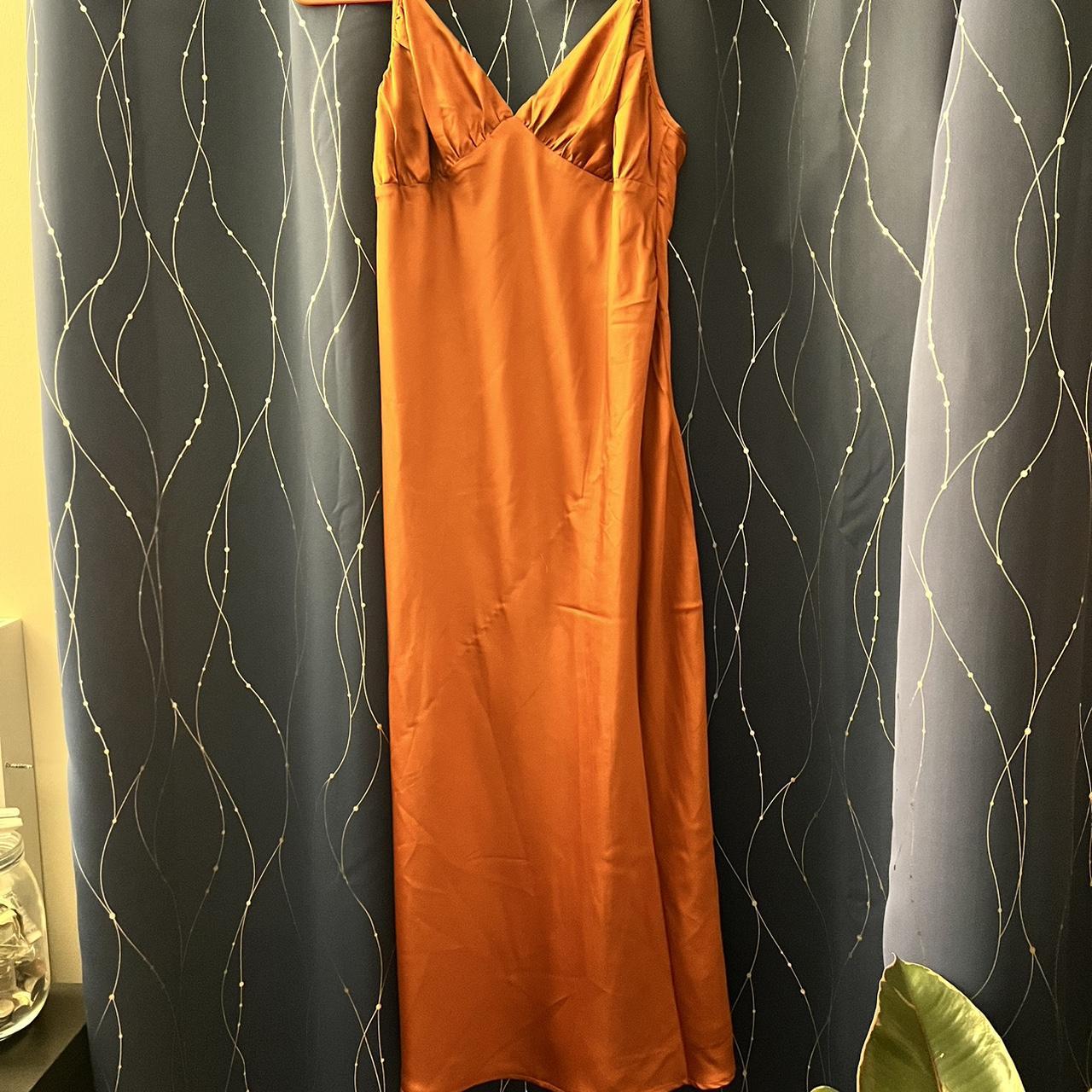 Abercrombie & Fitch Women's Orange Dress Depop