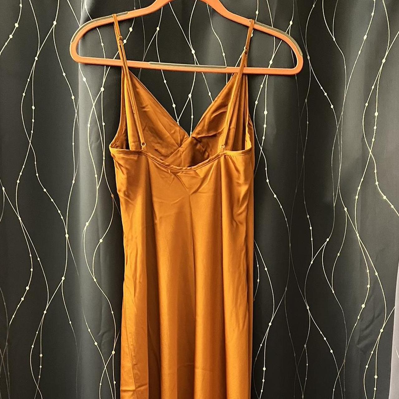 Abercrombie & Fitch Women's Orange Dress Depop
