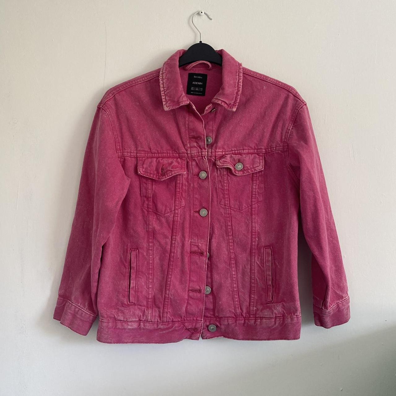 Bershka acid hot pink grunge punk oversized denim