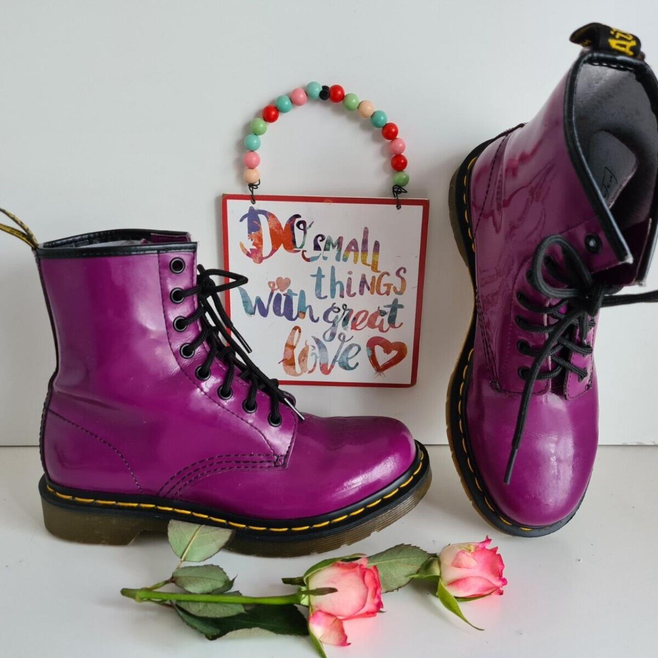 Purple patent cheap doc martens