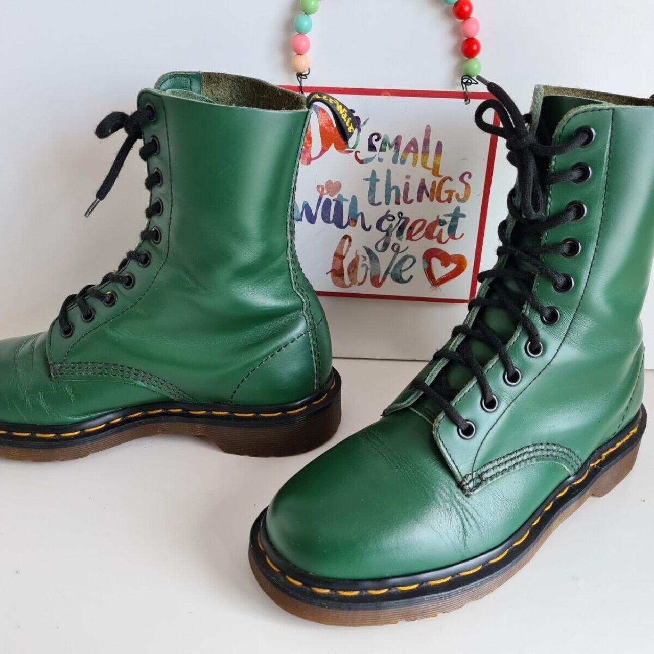 olive green doc martens