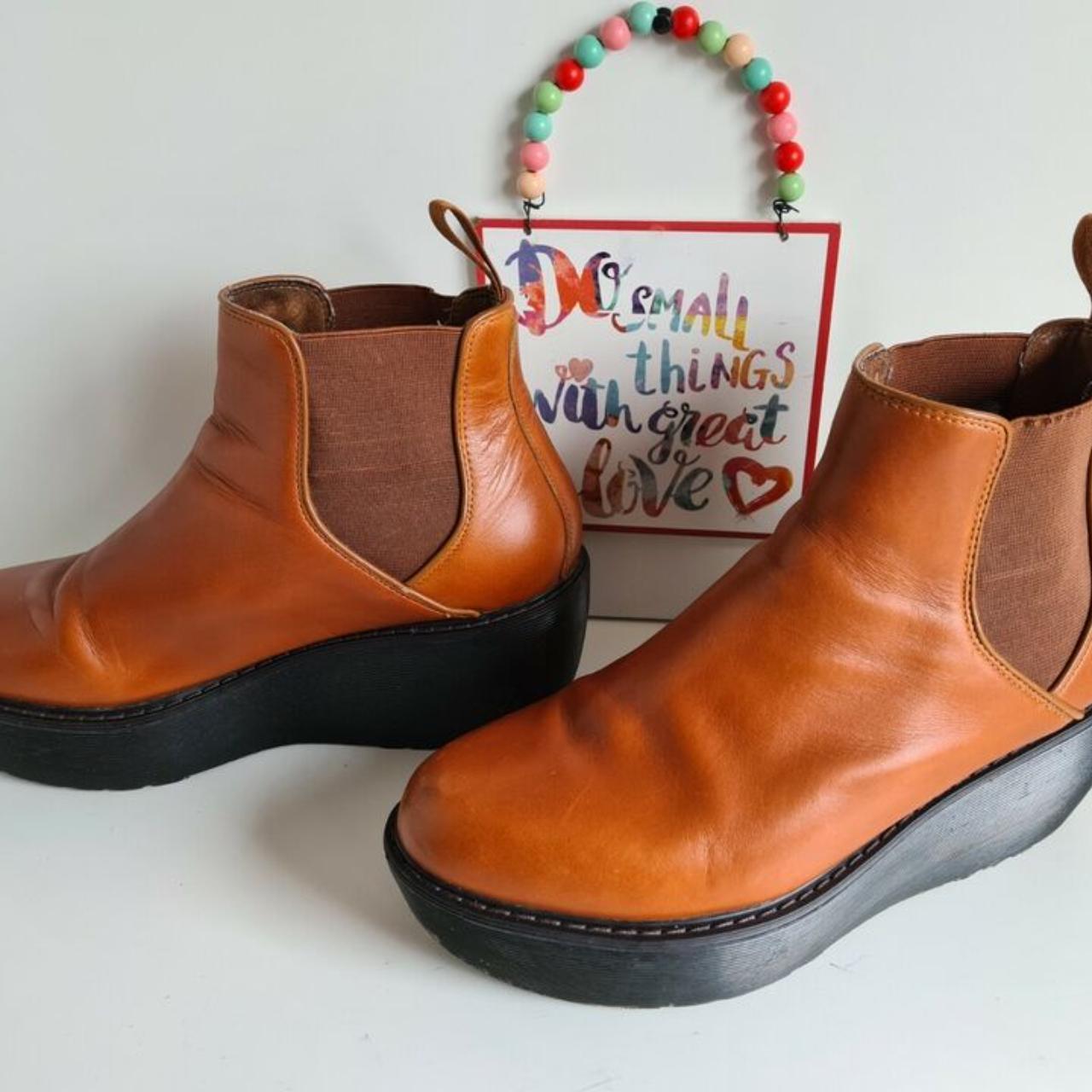 Dr Doc Martens brown Aerial wedge platform chunky