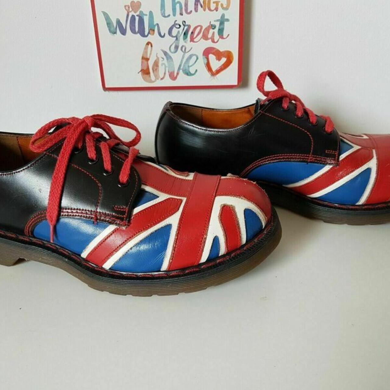 Dr Doc Martens 1461 Union Jack flag vintage Depop