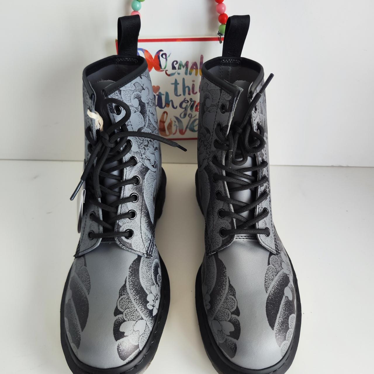 Dr Martens 1460 OT tattoo gunmetal grey Japanese. Depop