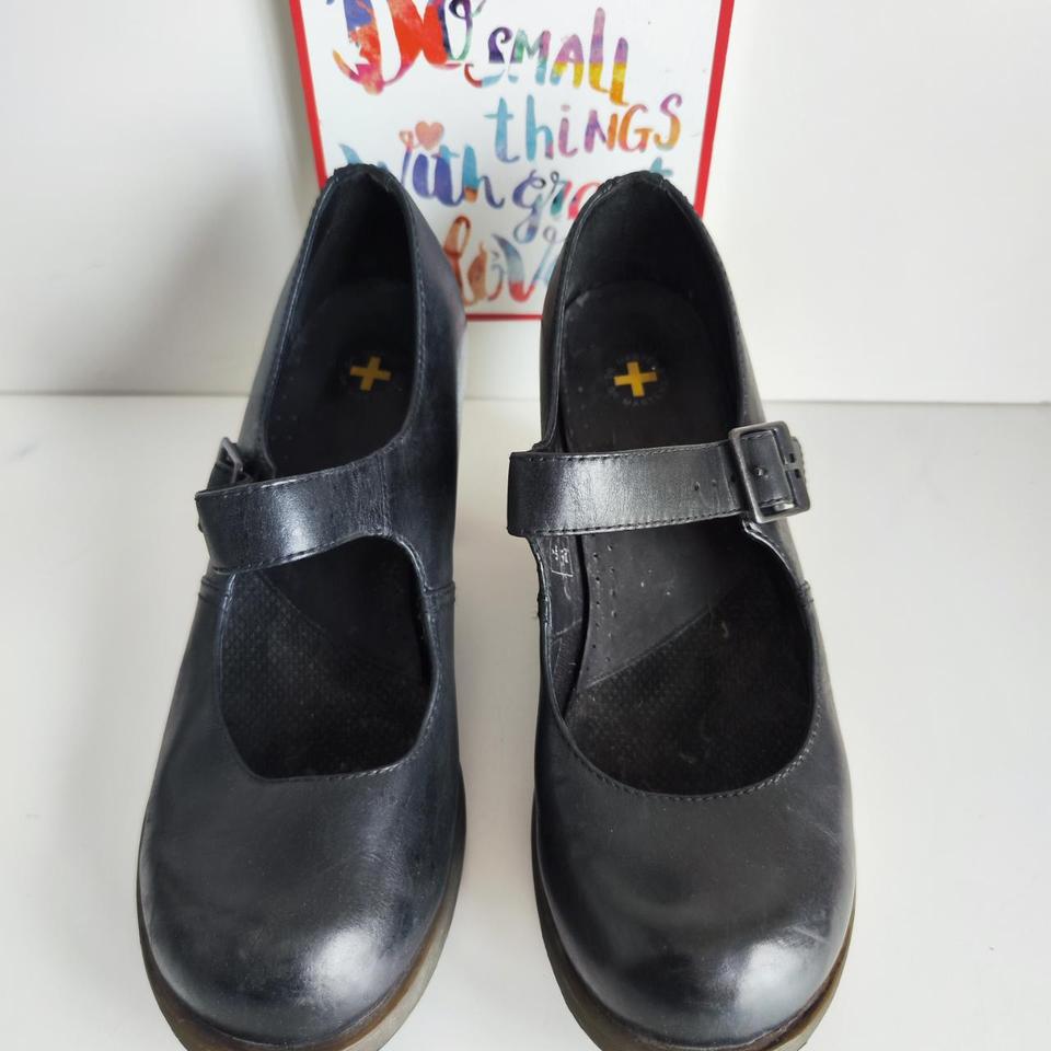 Dr Doc Martens Marlena Mary Jane heeled black shoes. Depop