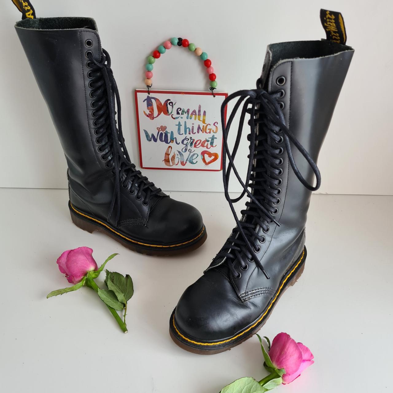 Dr Martens 20 hole knee high 1420 england Depop