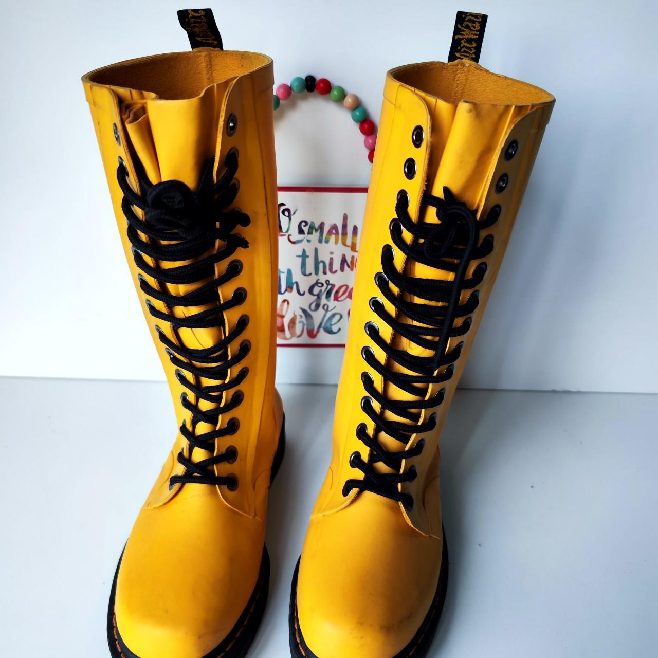 Dr Martens Drench yellow rain Wellies Welly. Depop