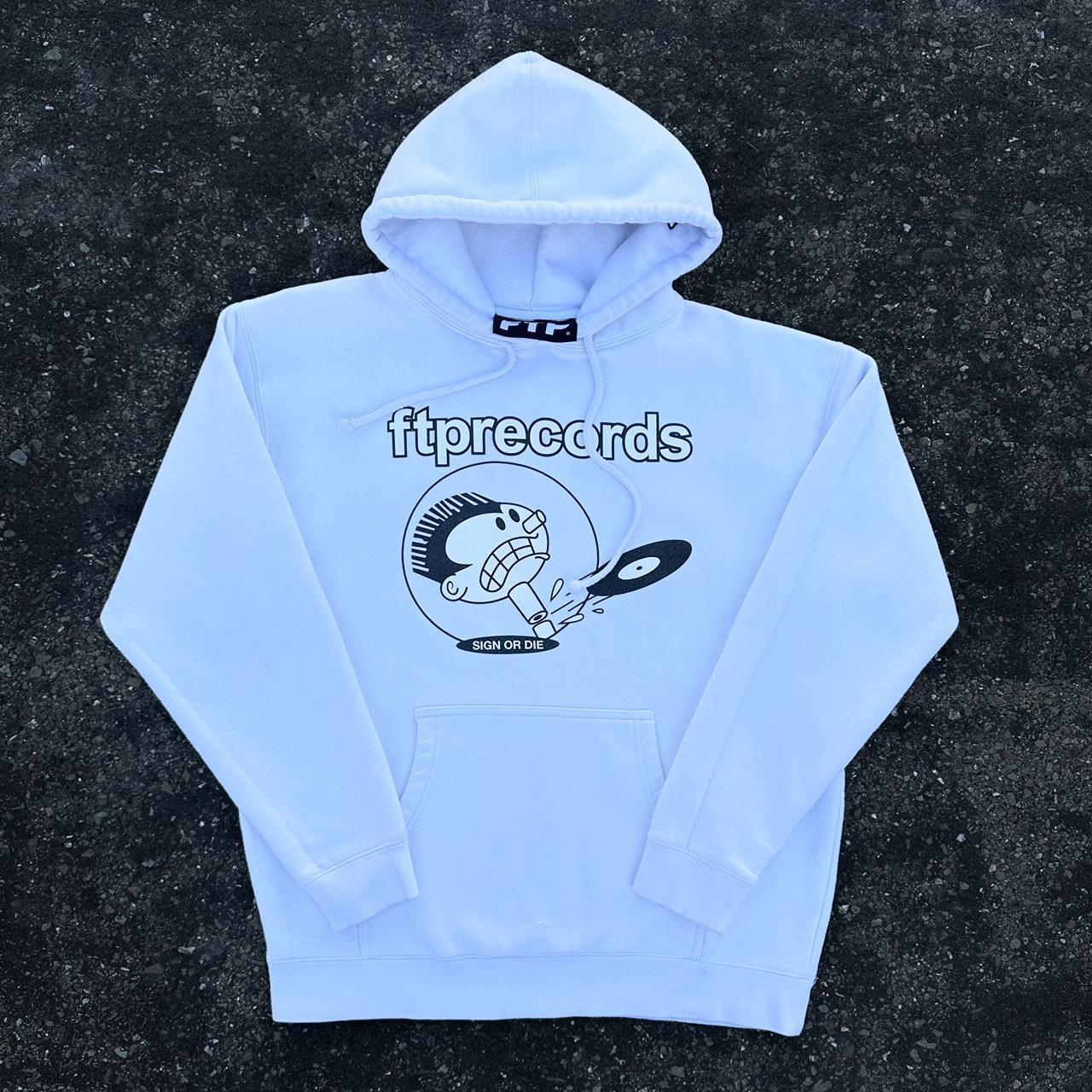 FTP Records Fuck The Population Logo Hoodie Size - Depop