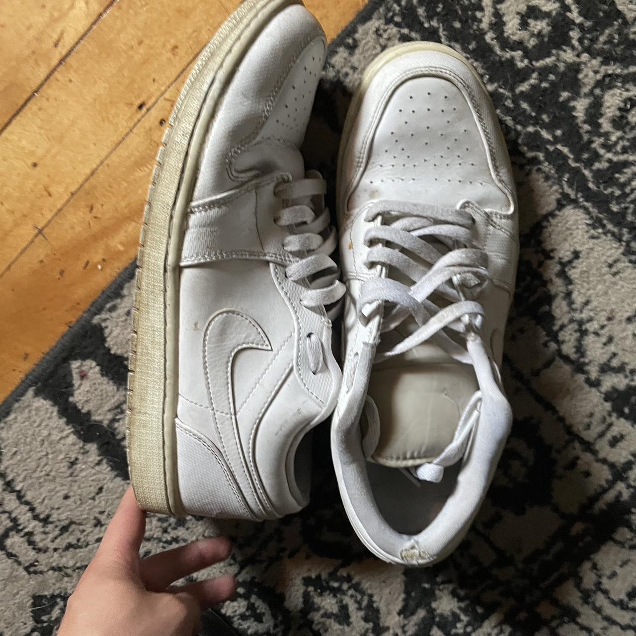 low all white jordan 1