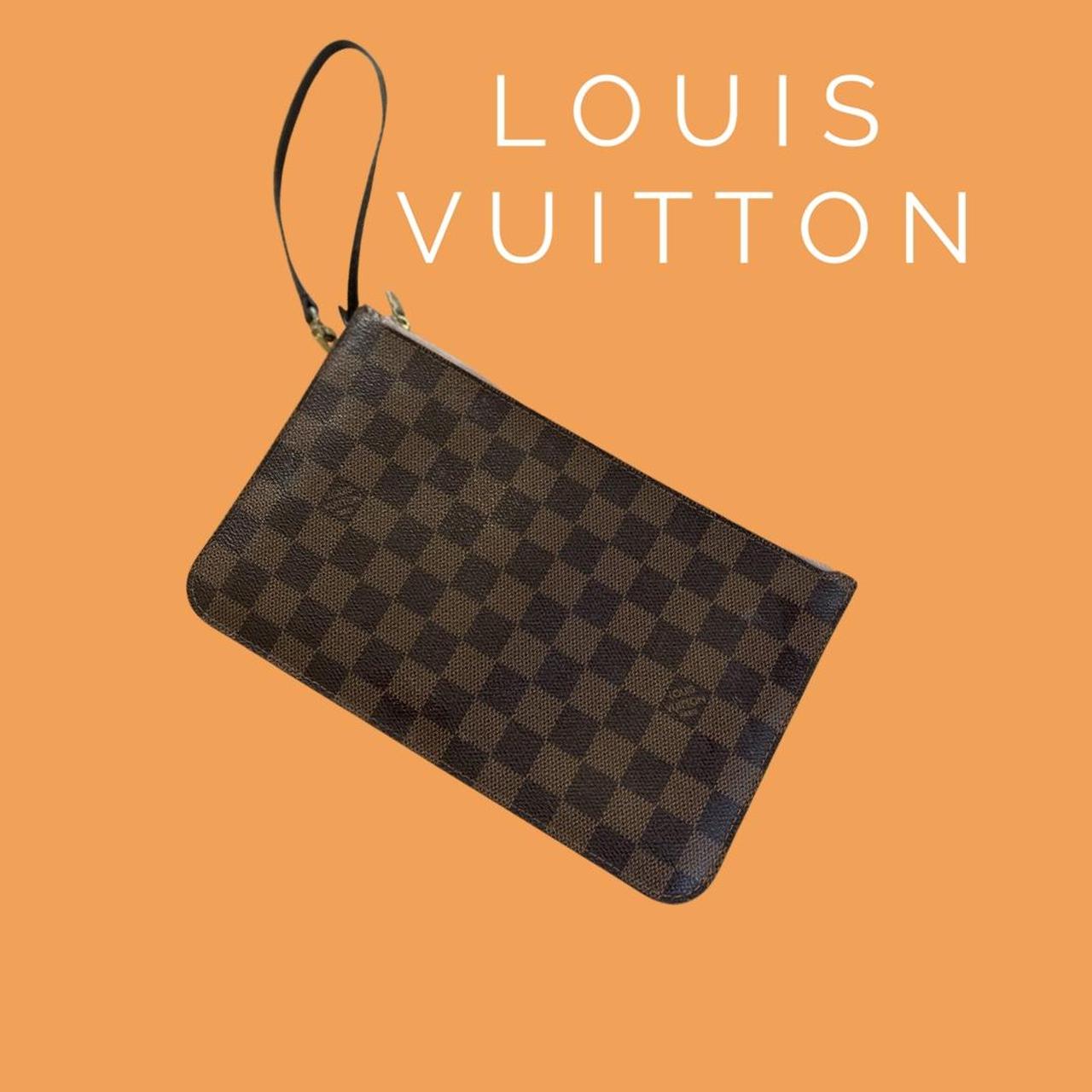 Louis Vuitton Damier Ebene Neverfull Pouch - Brown Clutches